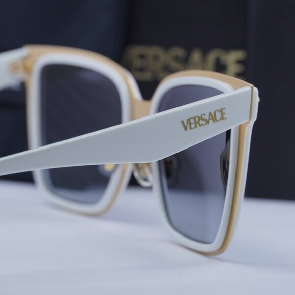 Versace VE2278D 314/8G Square Sunglasses - White/Gold/Grey main image 5